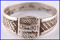 U901 U-boat 800 silver WW2 German ring naval submarine U-Boot Kriegsmarine Navy