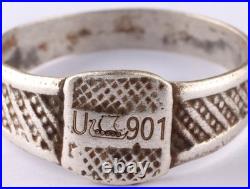 U901 U-boat 800 silver WW2 German ring naval submarine U-Boot Kriegsmarine Navy
