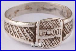 U901 U-boat 800 silver WW2 German ring naval submarine U-Boot Kriegsmarine Navy