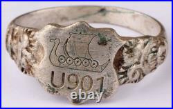 U901 Viking battleship U-boat WW2 German ring naval submarine U-Boot Kriegsmarin U901 Viking battleship U-boat WW2 German ring naval submarine U-Boot Kriegsmarin