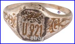 U921 Griffin U-boat WW2 German ring naval submarine U-Boot Kriegsmarine Navy WWI