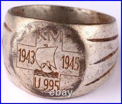 U995 Viking ship 1943-45 U-boat WW2 German ring naval submarine U-Boot 1945 Army