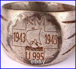 U995 Viking ship 1943-45 U-boat WW2 German ring naval submarine U-Boot 1945 Army