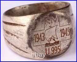 U995 Viking ship 1943-45 U-boat WW2 German ring naval submarine U-Boot 1945 Army