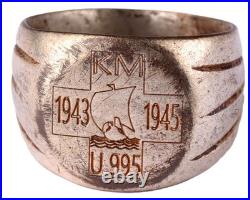 U995 Viking ship 1943-45 U-boat WW2 German ring naval submarine U-Boot 1945 Army