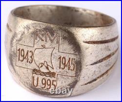 U995 Viking ship 1943-45 U-boat WW2 German ring naval submarine U-Boot 1945 Army