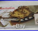 Us Constellation, American Frigate 1789 Wooden Ship Model 185 Scale 32 Long