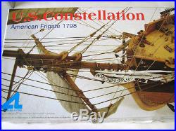 Us Constellation, American Frigate 1789 Wooden Ship Model 185 Scale 32 Long