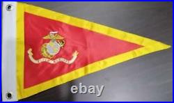 US Marines Marina Sail Boat Ship Race Yacht Club Pennant Flag Burgee USMC Navy X