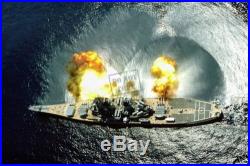 US NAVY USN Battleship USS IOWA BB-61 firing all 15 of its guns 8X12 PHOTOGRAPH