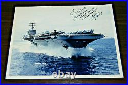 US NAVY USN aircraft carrier USS Carl Vinson (CVN 70) 10 x 8 Signed PHOTOGRAPH