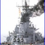 US NAVY USN battleship USS NEW JERSEY (BB-62) 12X18 Photograph
