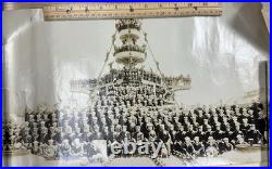 US Naval Photos USS West Virginia Crew Ship Certificate Neptunus Rex 1908-9