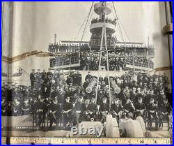 US Naval Photos USS West Virginia Crew Ship Certificate Neptunus Rex 1908-9