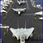 US Navy Aircraft Carrier USS ENTERPRISE CVN 65 F-14 Tomcats aircraft 8x12 Photo