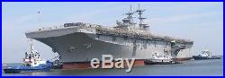 US Navy America Class LHA-8 Amphibious Assault Ship Desk Display 1/800 ES Model