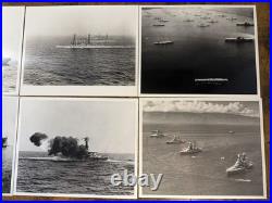 US Navy Battleship Photos 6pc 8x10 Official Naval Archive 1907-1920s Fleet