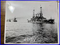 US Navy Battleship Photos 6pc 8x10 Official Naval Archive 1907-1920s Fleet