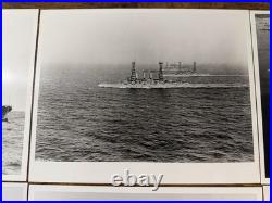 US Navy Battleship Photos 6pc 8x10 Official Naval Archive 1907-1920s Fleet