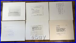 US Navy Battleship Photos 6pc 8x10 Official Naval Archive 1907-1920s Fleet