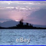 US Navy Battleship USS Iowa (BB-61) at sunset 12X18 Photograph B3