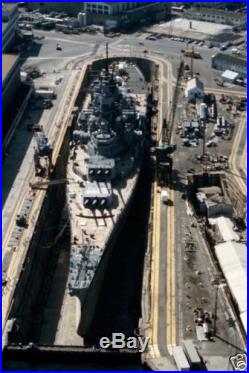 US Navy Battleship USS Iowa (BB-61) in Dry Dock 12X18 Photograph B3