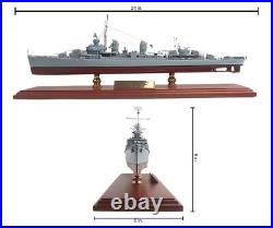 US Navy Fletcher Class Destroyer Desk Top Display WWII War Ship 1/192 XX Model