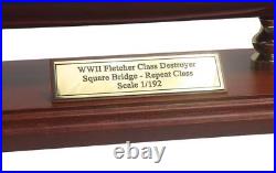 US Navy Fletcher Class Destroyer Desk Top Display WWII War Ship 1/192 XX Model