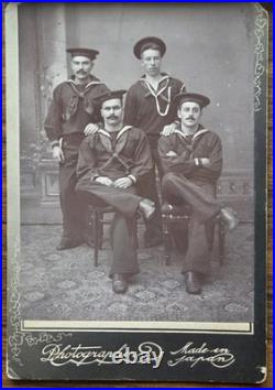US Navy Framed Sailor Portrait & Photo Lot c1900 USS Albany Manila Japan WWI Era