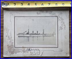 US Navy Framed Sailor Portrait & Photo Lot c1900 USS Albany Manila Japan WWI Era