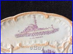 US Navy Great White Fleet Platter USS Maine, Baltimore, Nashville, Iowa, Indiana