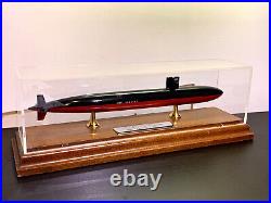 US Navy Los Angeles Class SSN 688 Desk Top Nuclear Submarine Ship 1/1350 Model