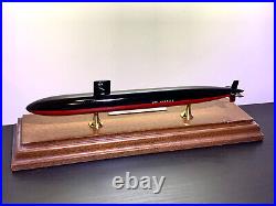 US Navy Los Angeles Class SSN 688 Desk Top Nuclear Submarine Ship 1/1350 Model