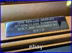 US Navy Los Angeles Class SSN 688 Desk Top Nuclear Submarine Ship 1/1350 Model