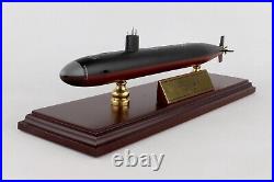 US Navy Los Angeles Class SSN Desk Display Submarine Ship 1/1350 Wood ES Model