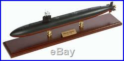 US Navy Los Angeles Class SSN Desk Display Submarine Sub Boat 1/192 Wood Model
