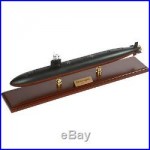 US Navy Los Angeles Class SSN Desk Display Submarine Sub Boat 1/350 Wood Model