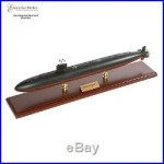 US Navy Los Angeles Class Submarine 12 Built Wooden Model Ship Assembled