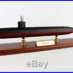 US Navy Los Angeles Class Submarine 24 Built Wooden Model Ship Assembled