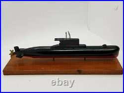 US Navy Los Angeles Desk Display Submarine Ship Solid Cast Metal Model 11 Rare