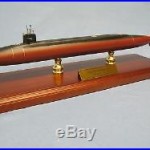 US Navy Ohio Class SSN Desk Display Submarine Sub Ship War Boat 1/350 Wood Model