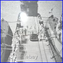 US Navy Photo USS Manchac SS-327 Submarine Arriving, Pearl Harbor, 1950s