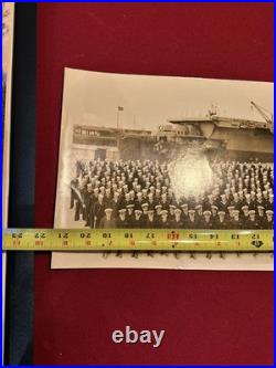 US Navy Photograph of Aircraft Carrier USS Belleau Wood, Crew 1946 RARE