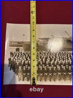 US Navy Photograph of Aircraft Carrier USS Belleau Wood, Crew 1946 RARE