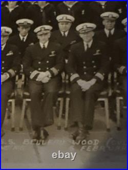 US Navy Photograph of Aircraft Carrier USS Belleau Wood, Crew 1946 RARE