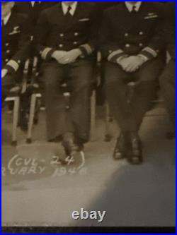 US Navy Photograph of Aircraft Carrier USS Belleau Wood, Crew 1946 RARE