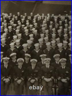 US Navy Photograph of Aircraft Carrier USS Belleau Wood, Crew 1946 RARE