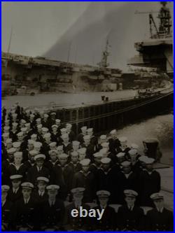US Navy Photograph of Aircraft Carrier USS Belleau Wood, Crew 1946 RARE