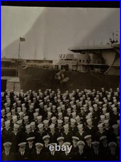 US Navy Photograph of Aircraft Carrier USS Belleau Wood, Crew 1946 RARE