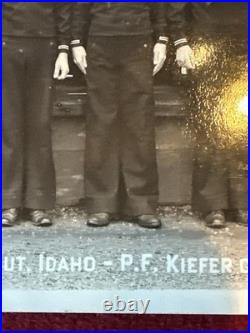US Navy Photograph of sailors 1944 US Naval Training Center, Idaho PF Keifer? WW